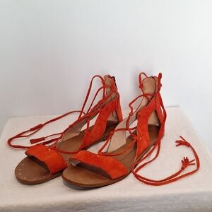 Madewell Bridget Tassel Lace-up Gladiator Size 9 Sandal